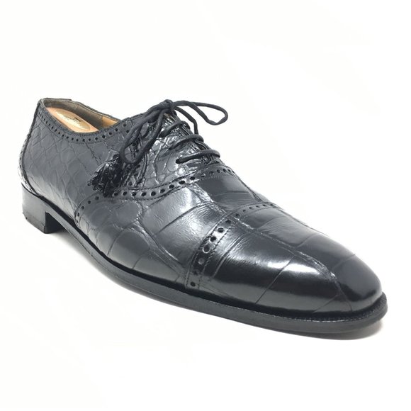 Mauri Oxfords Shoes Size 8 W Black Full Alligator main image 6